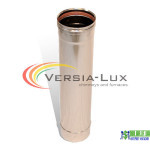 Труба з нержавійки одностінна Versia Lux L=1,0 м, 1мм Д160