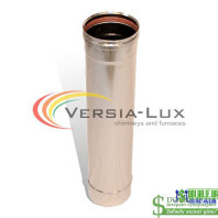 Труба з нержавійки одностінна Versia Lux L=1,0 м, 0,8мм Д220