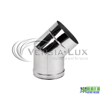 Коліно одностінне Versia Lux 45, 0,6мм Д120