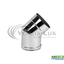 Коліно одностінне Versia Lux 45, 1мм Д120