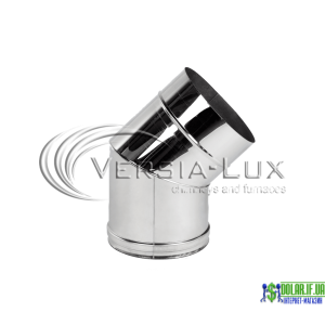 Коліно одностінне Versia Lux 45, 0,8мм Д150