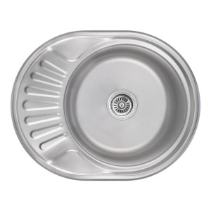 Кухонна мийка Lidz 5745 0,8 мм Satin