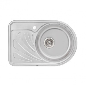 Кухонна мийка Qtap 6744R 0,8 мм Micro Decor