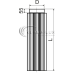 Труба радіатор із чорного металу 1м Д200 Versia-Lux